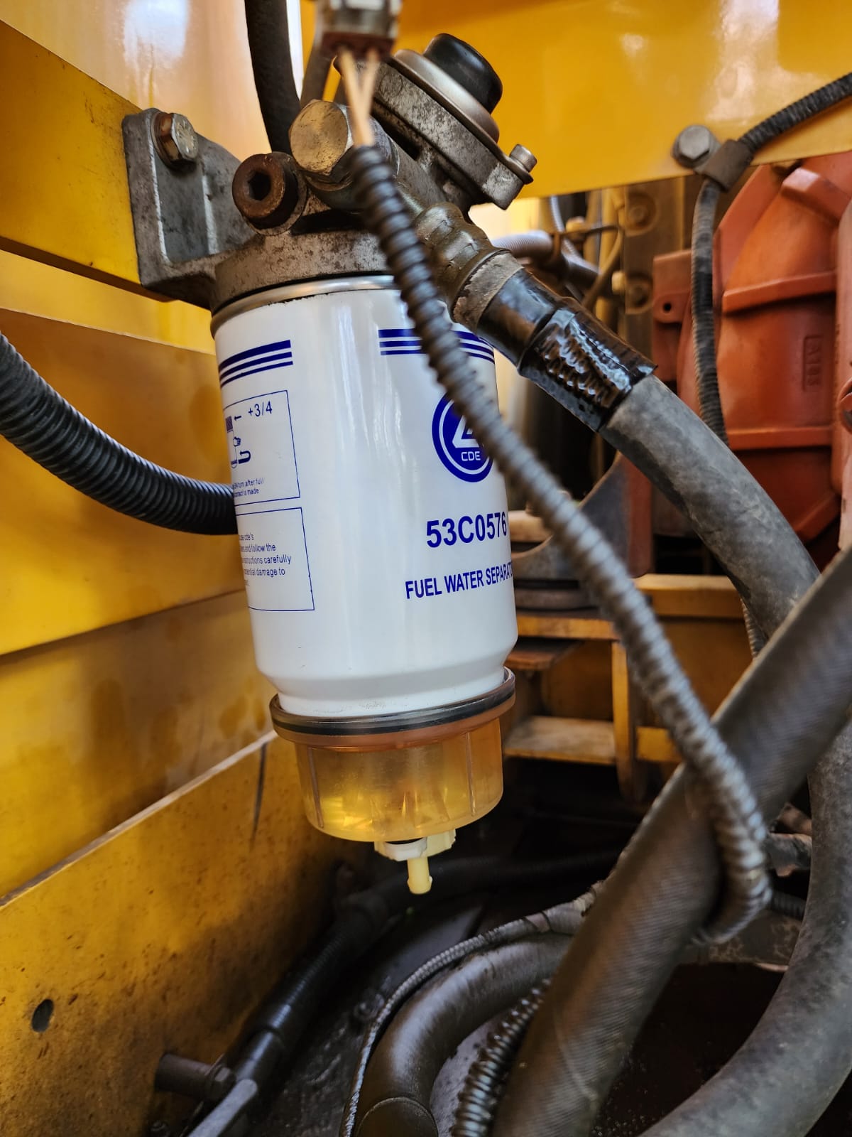 CDE Air Filter installed on SANY SKT80S